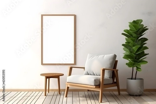 Fototapeta Neutral and Polished Style Mockup, generative, ai