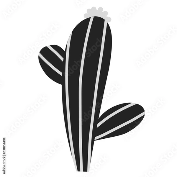 Fototapeta Silhouette Cactus Vector 