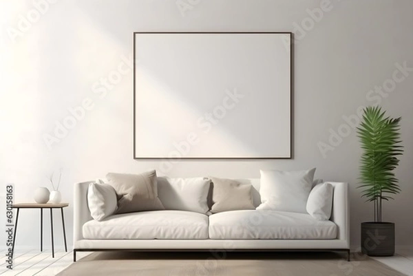 Fototapeta Aesthetic Interior Ambiance Mockup, generative, ai