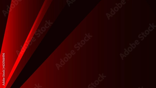 Fototapeta 3D red blue coloured abstract background. Geometry design background.