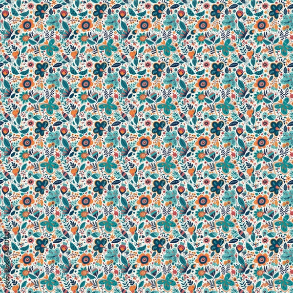 Fototapeta Seamless vector pattern without borders