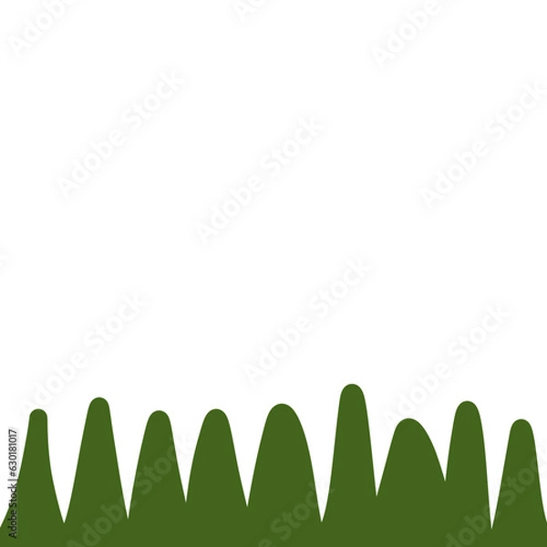 Obraz green grass on white