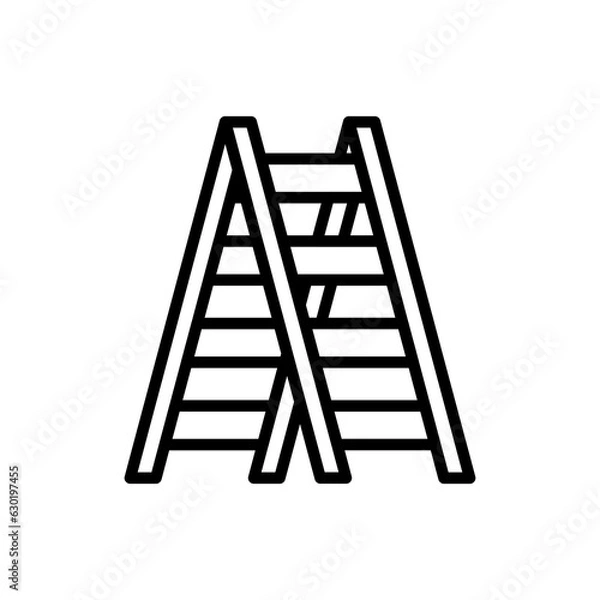 Fototapeta Stepladder icon in vector. Logotype