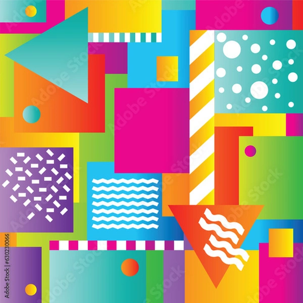 Fototapeta geometric background with gradient color shape
