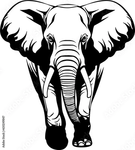 Obraz Frog elephant vector illustration