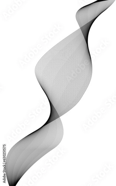 Obraz Blend, geometric wave isolated on white