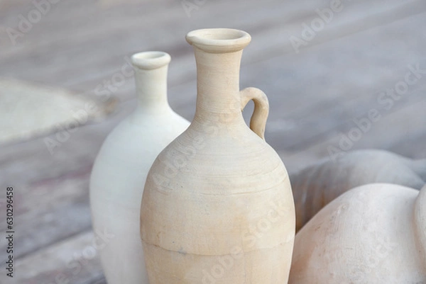 Obraz Two clay jars at the traditional market in old Dubai, UAE