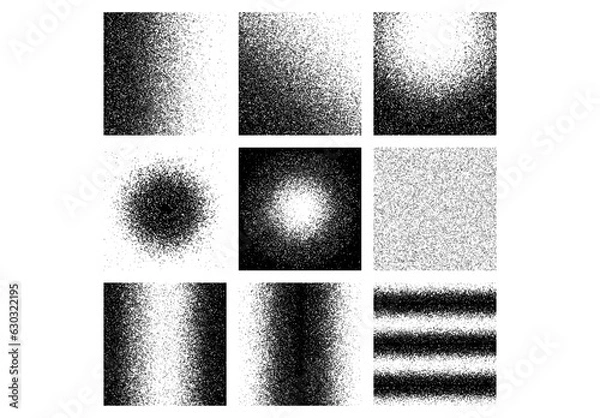 Fototapeta Zakażony grunge, element projektowania tekstury szumu. Czarno -białe tło wektorowe.