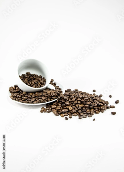 Obraz Fresh Coffee Beans and Coffee Mug
