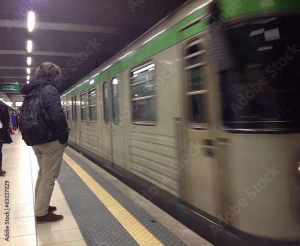 Fototapeta Aspettando la metro