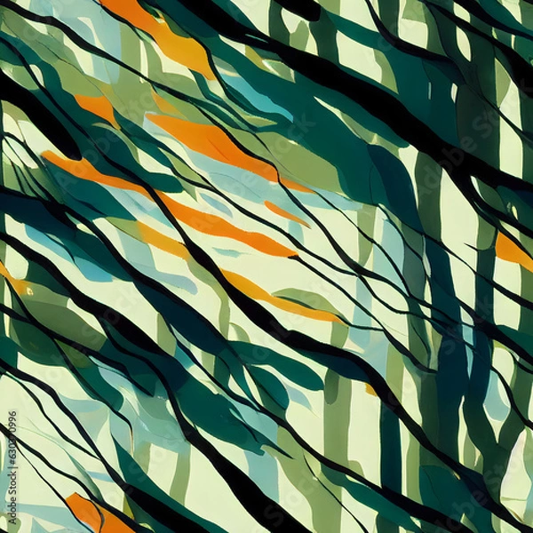 Fototapeta seamless forest landscape texture