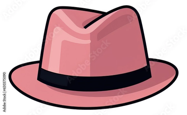 Obraz Flat icon red hat element isolated.
