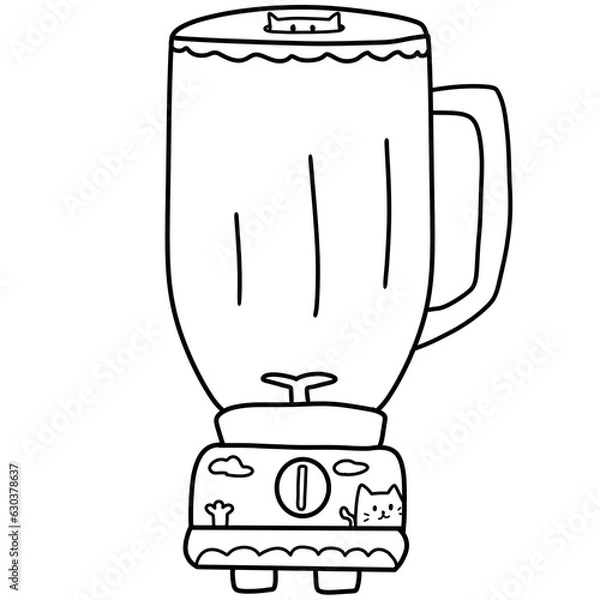 Obraz fruit blender cartoon