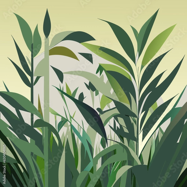 Obraz Green leaves background