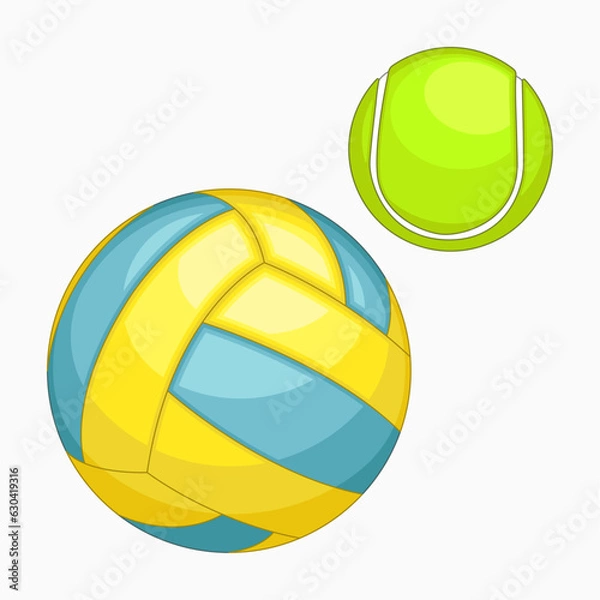 Obraz Vector Sports ball collection set.