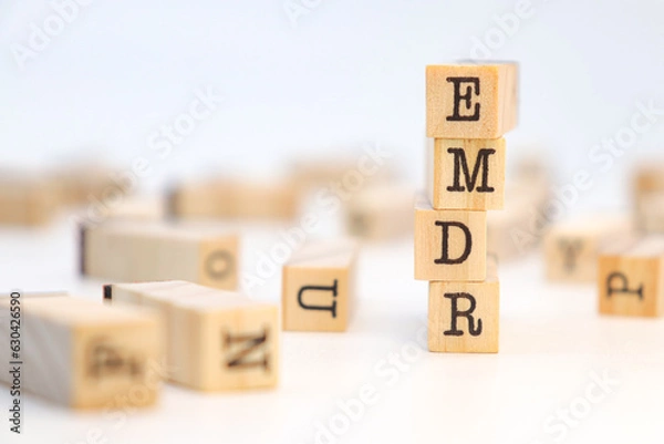 Fototapeta EMDR word Eye Movement Desensitization and Reprocessing 