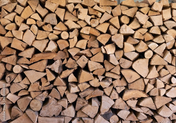 Obraz Texture de tas de bois de chauffage 