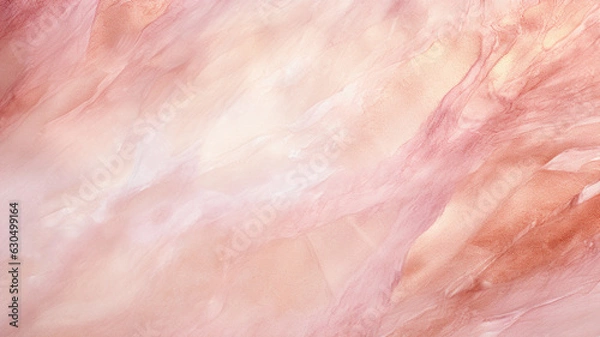 Obraz Rose Gold Watercolor Texture Background. Generative AI.