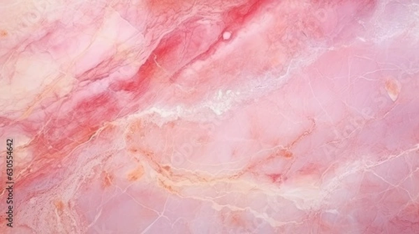 Fototapeta blissful pink abstract marble texture background, generative ai