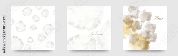 Obraz 花　水　ガラスの抽象的な模様のカード