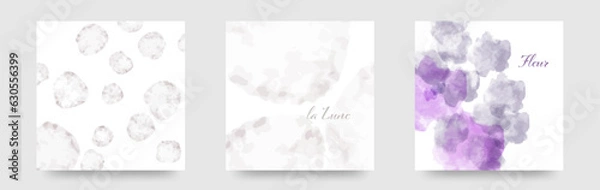 Obraz 花　水　ガラスの抽象的な模様のカード