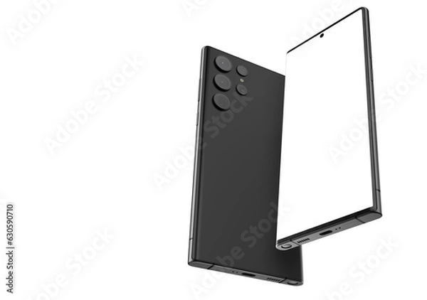 Fototapeta Smartphone isolated on white background