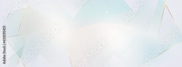 Obraz ゴールドラインの高級感なコンセプトの抽象的なモダンな白い背景	
