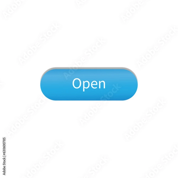 Obraz Button send with cursor icon on white isolated background.