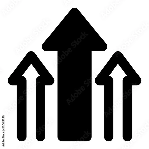 Fototapeta arrows up icon vector illustration asset element