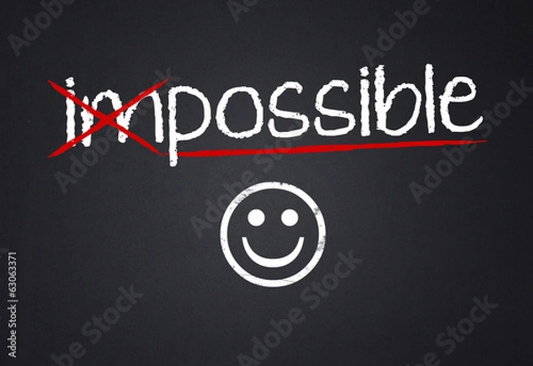 Fototapeta impossible / possible