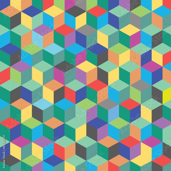 Obraz color hexagon