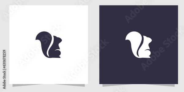 Fototapeta squirrel logo design