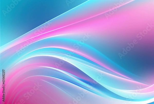 Fototapeta Neon light motion color gradient blur wave trail