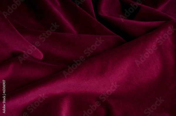 Obraz Dark carmine fabric background with many folds