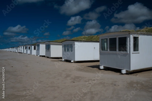 Obraz beach huts on the beach