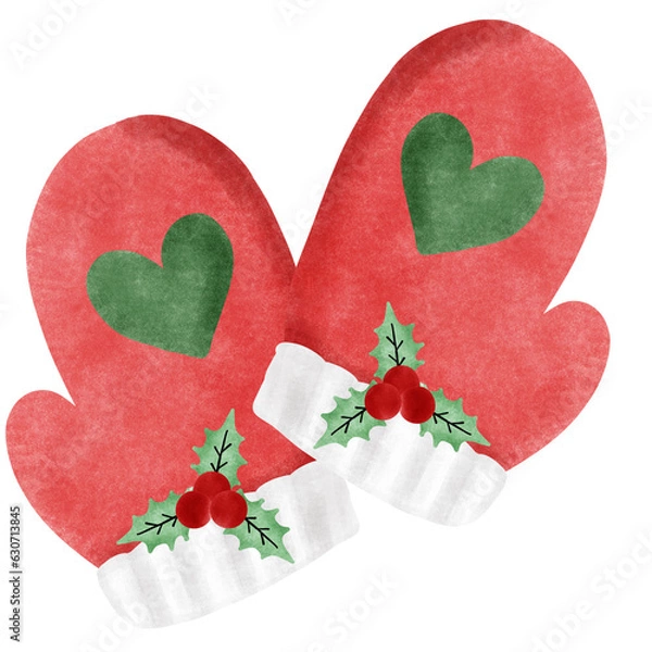 Fototapeta Christmas Gloves