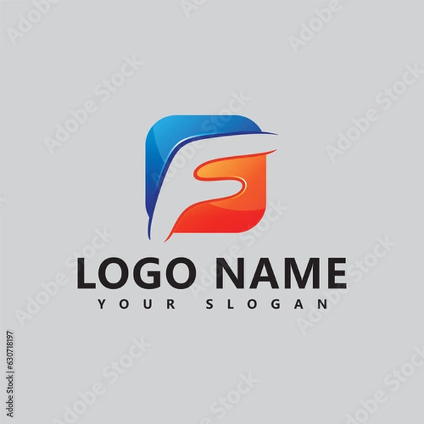 Obraz abstract logo design