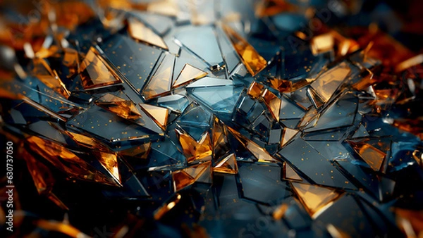 Fototapeta Abstract geometric volumetric background