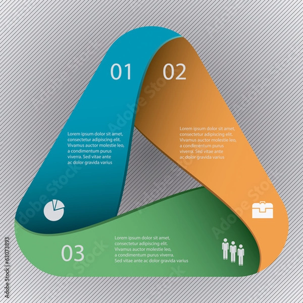 Obraz Menu Laminas Triangular