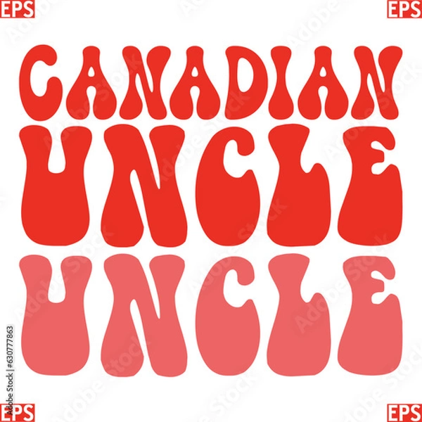 Obraz Canadian retro svg design