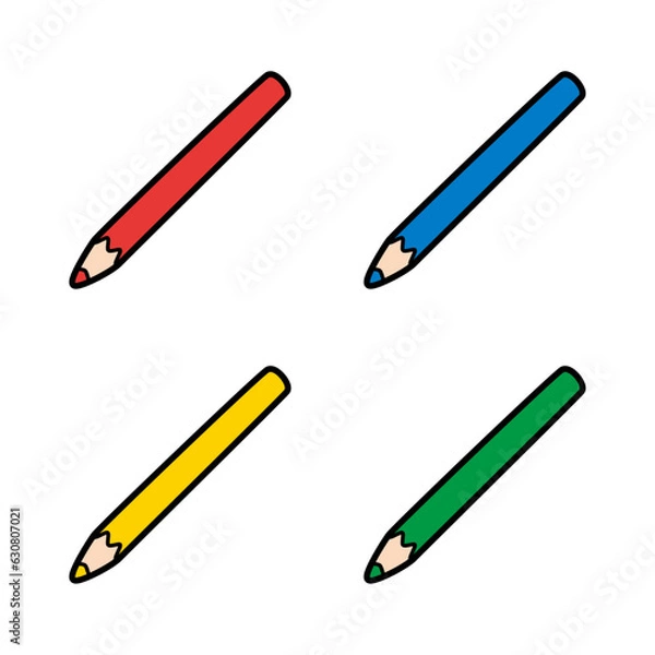 Obraz 色鉛筆 線画 セット