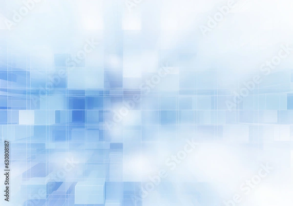 Fototapeta 青色の四角形抽象背景テクスチャ素材