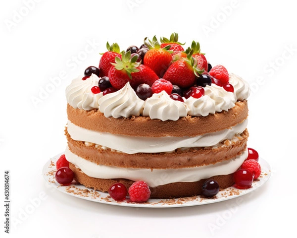 Obraz cake with strawberries