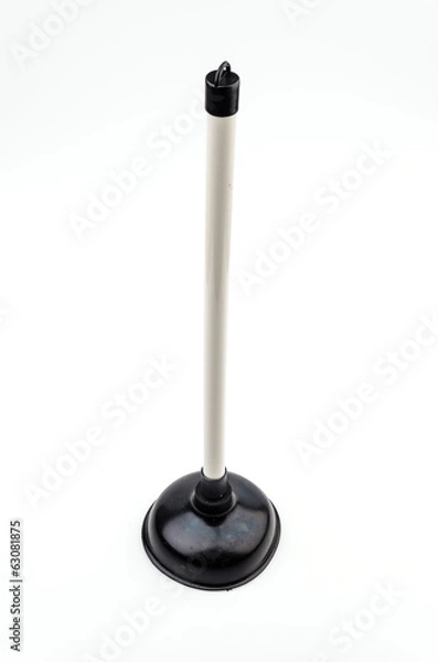 Fototapeta Plunger isolated white background