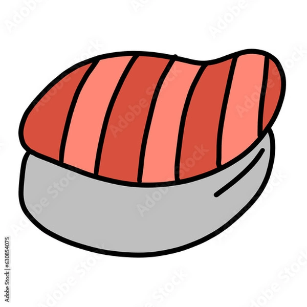 Obraz sausage on a plate