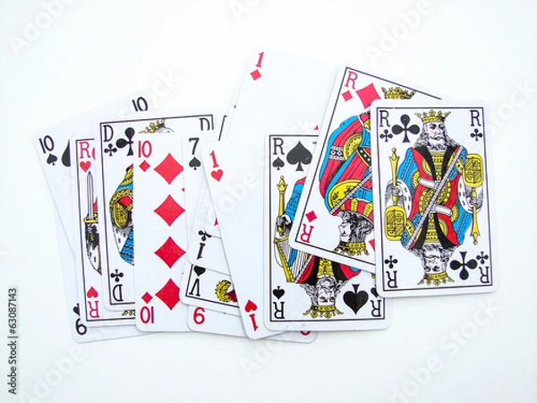 Fototapeta jeu carte