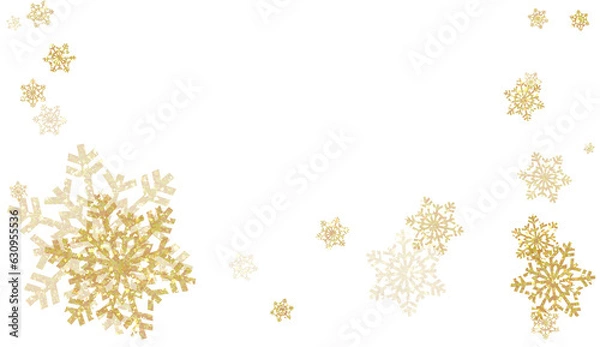 Fototapeta Glitter golden snowflake background . Snowflake background. Design for decorating,background, wallpaper, illustration.