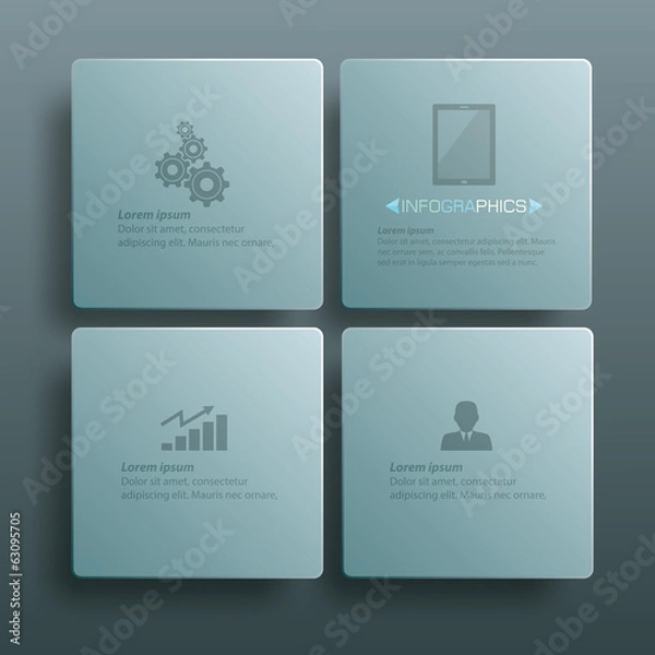 Obraz Table square layout abstract Background template