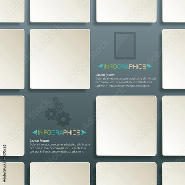 Fototapeta Table square layout abstract Background template