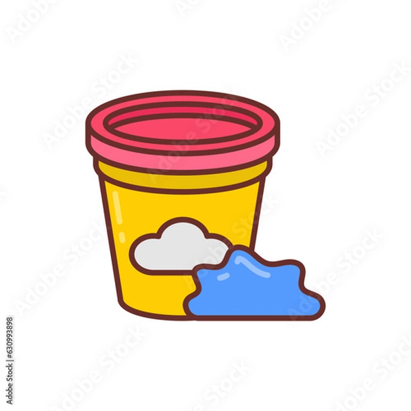Fototapeta Play Dough icon in vector. Illustration